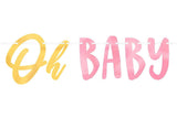 Oh Baby Girl Letter Banner