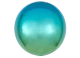 Ombre Orbz Balloon - Blue & Green