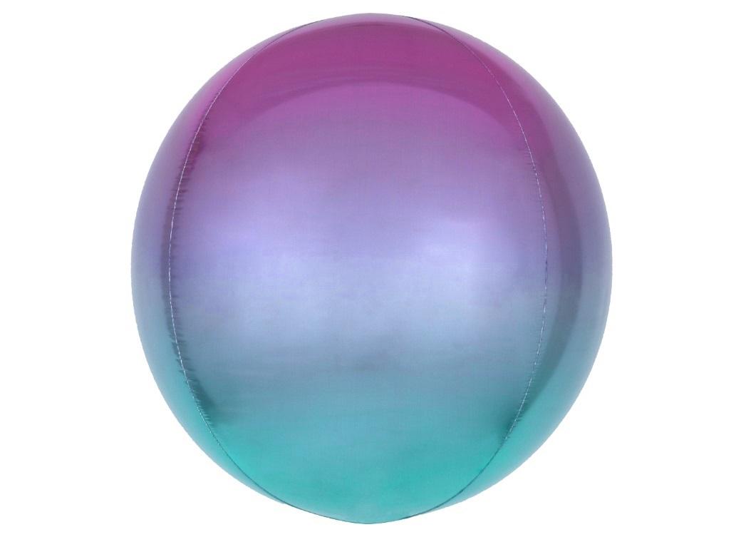 Ombre Orbz Balloon - Purple & Blue