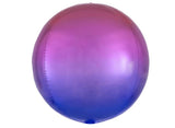 Ombre Orbz Balloon - Red & Blue