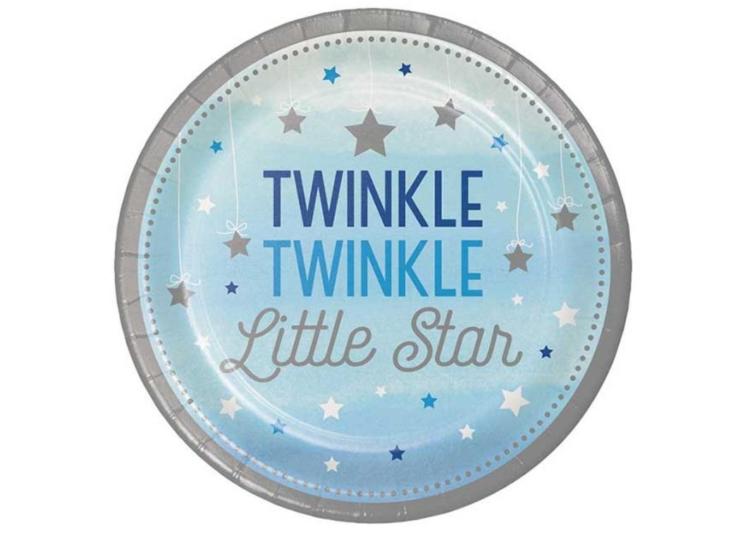 One Little Star Boy Dinner Plates 8pk