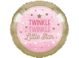 One Little Star Girl Foil Balloon