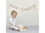 One Today Wooden 1st Birthday Bunting