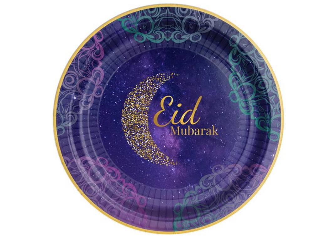 Opulent Eid Dinner Plates 8pk