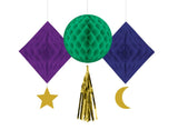 Opulent Eid Honeycomb Decorations