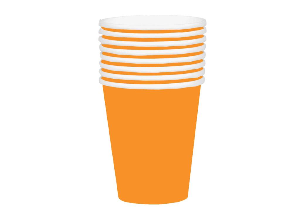 Paper Cups 20pk - Orange