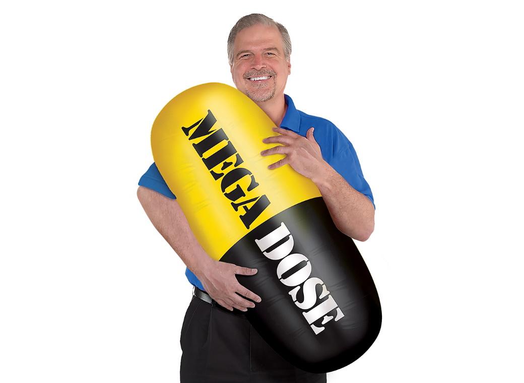 Over The Hill Inflatable Mega Dose Pill