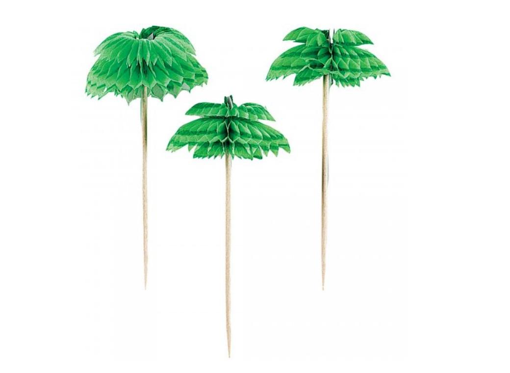 Palm Tree Honeycomb Picks 12pk