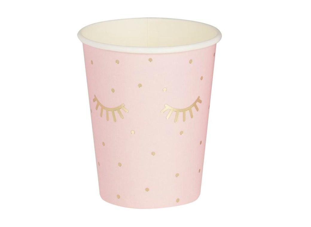 Pamper Party Pink & Gold Cups 8pk