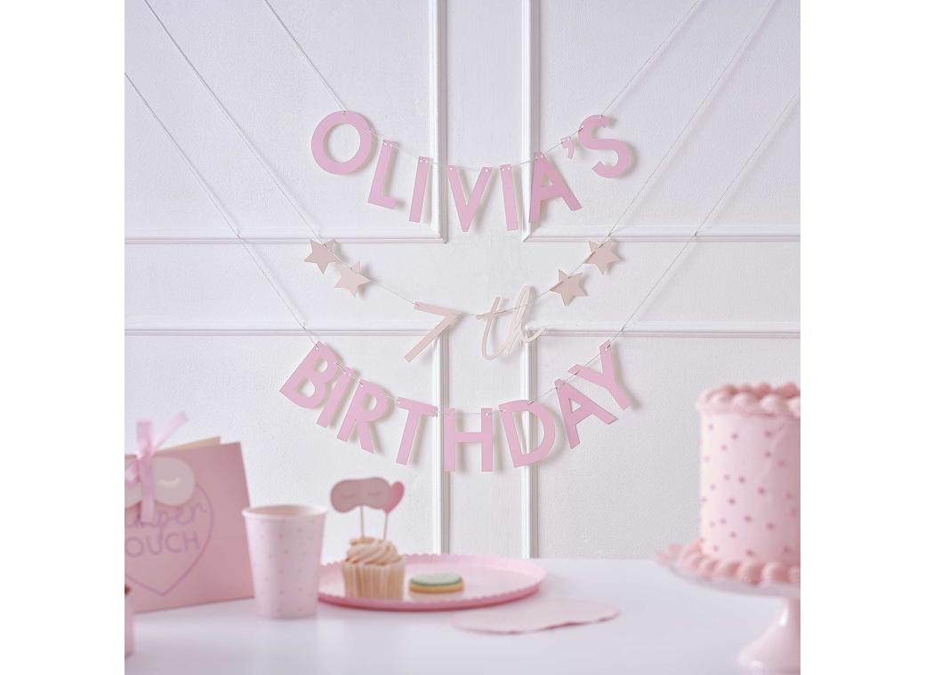 Pamper Party Customisable Bunting