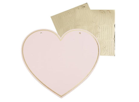 Pamper Party Customisable Heart Name Signs 4pk