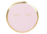 Pamper Party Pink & Gold Plates 8pk