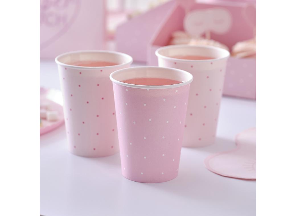 Pamper Party Polka Dot Cups 8pk