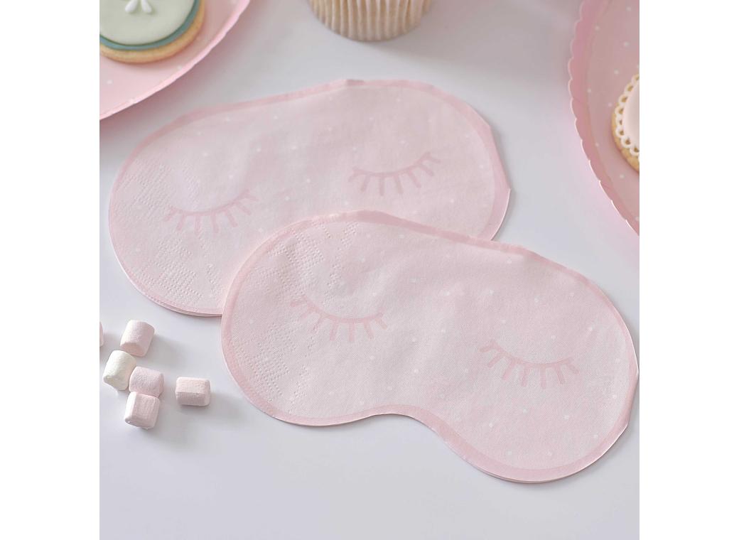 Pamper Party Polka Dot Eye Mask Napkins 16pk