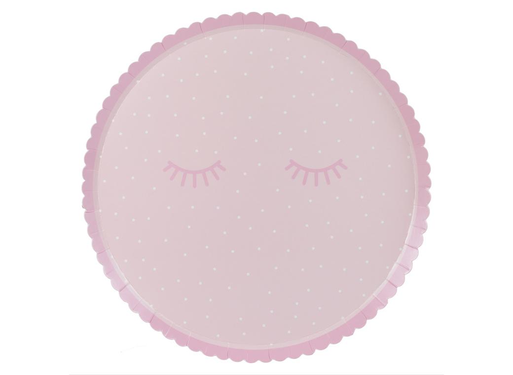 Pamper Party Polka Dot Plates 8pk