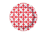 Paper Eskimo Dessert Plates - Aztec Red