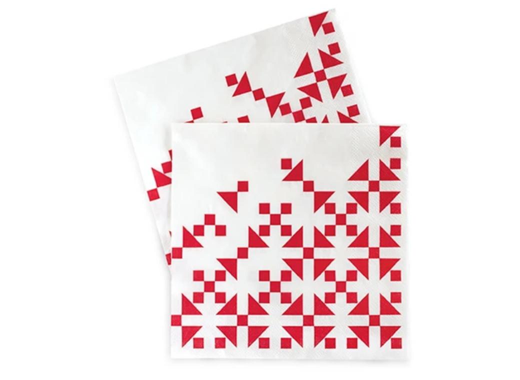 Paper Eskimo Lunch Napkins 20pk - Aztec Red