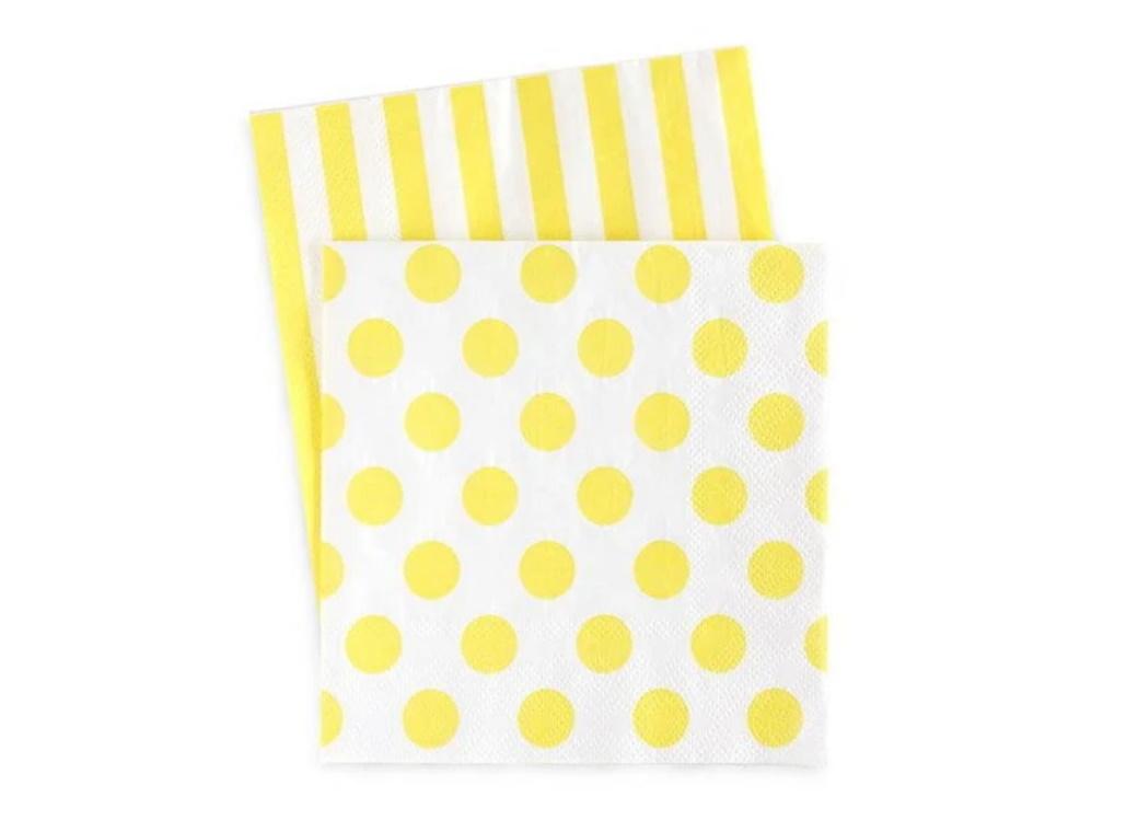 Paper Eskimo Beverage Napkins 20pk - Limoncello