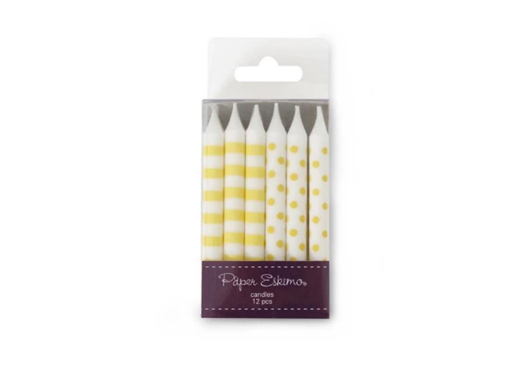 Spots & Stripes Candles 12pk - Limoncello