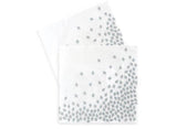 Paper Eskimo Napkins - Silver Geo