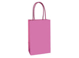 Paper Kraft Treat Bags 8pk - Bright Pink