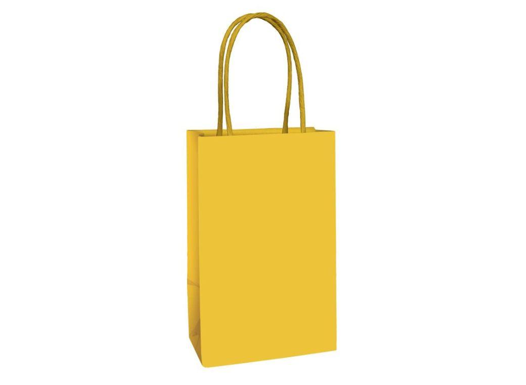 Paper Kraft Treat Bags 8pk - Sunshine Yellow