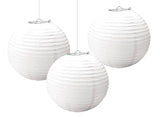 Paper Lanterns 3pk White