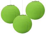 Paper Lanterns 3pk Kiwi Green