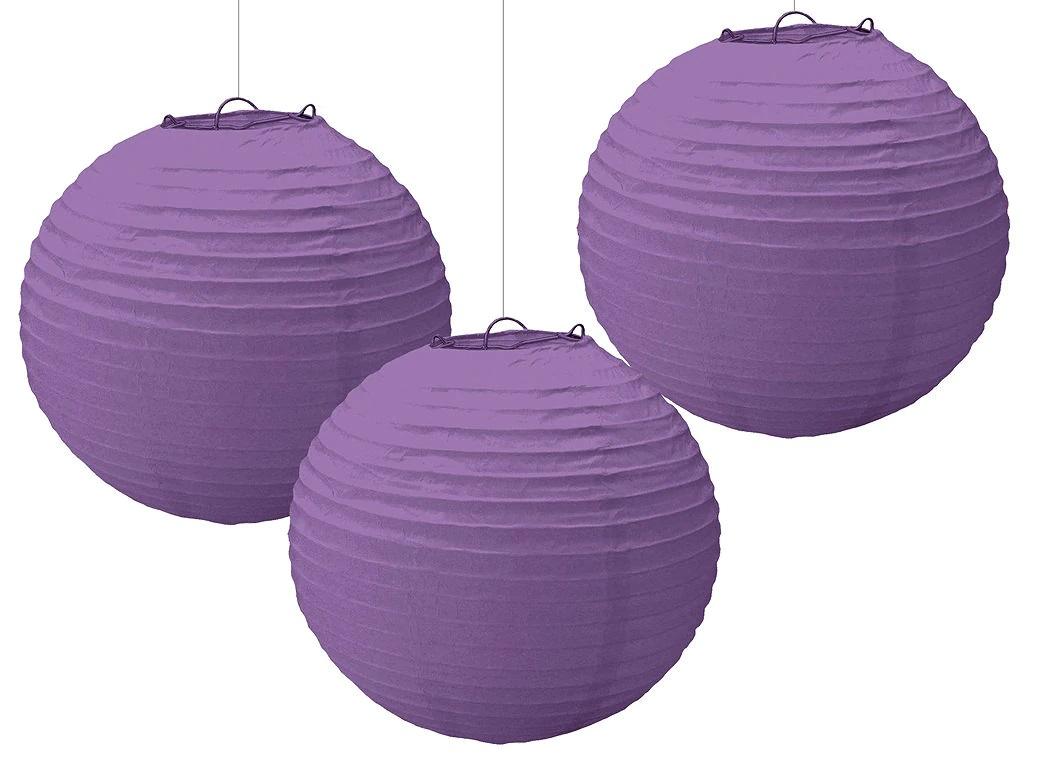 Paper Lanterns 3pk Purple