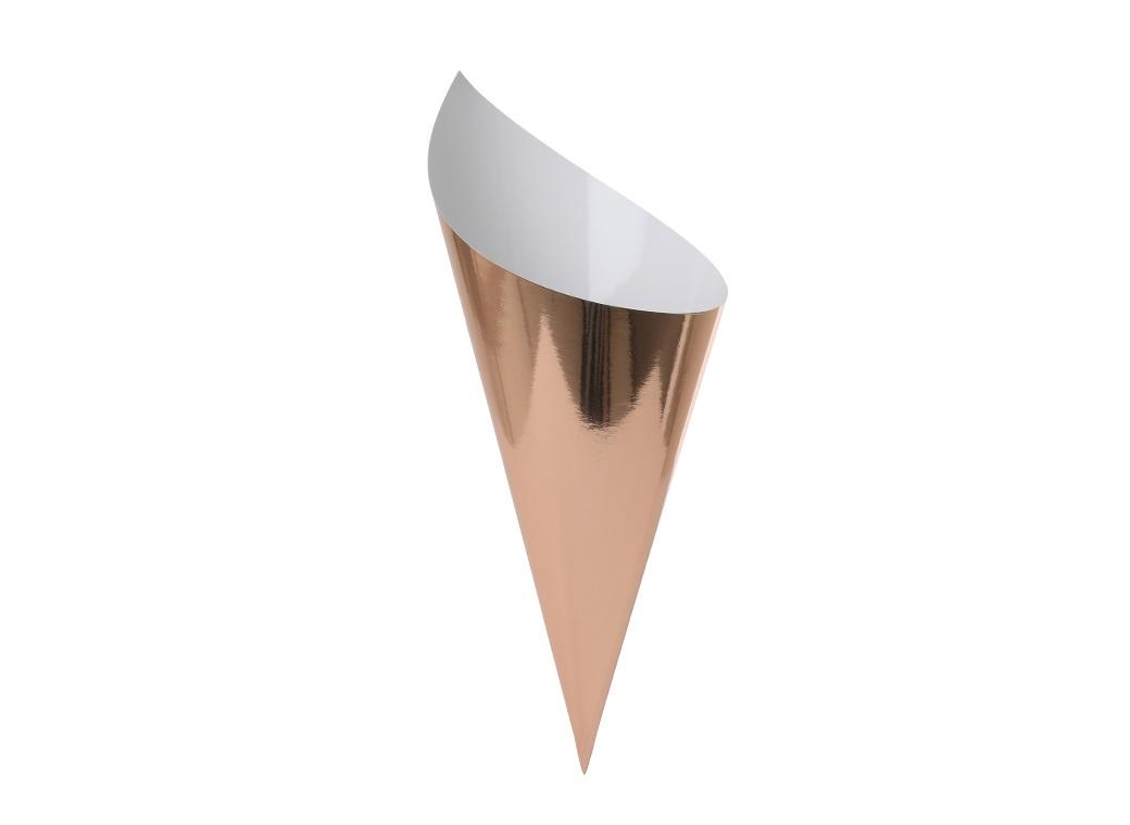 Paper Snack Cones 10pk Rose Gold