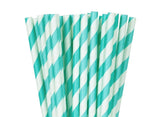 Baby Blue Paper Straws 24pk