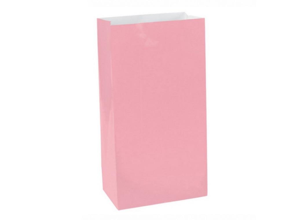 Paper Treat Bags 12pk New Pink