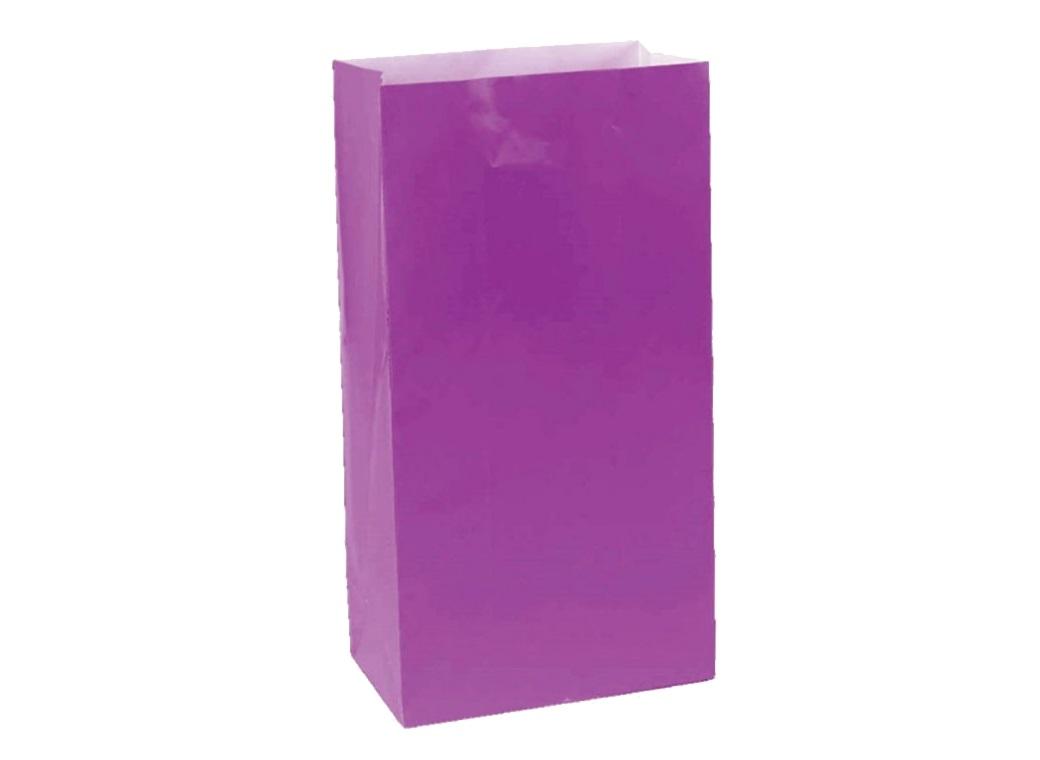 Paper Treat Bags 12pk Purple