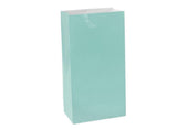 Paper Treat Bags 12pk Robins Egg Blue