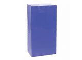 Paper Treat Bags 12pk Royal Blue