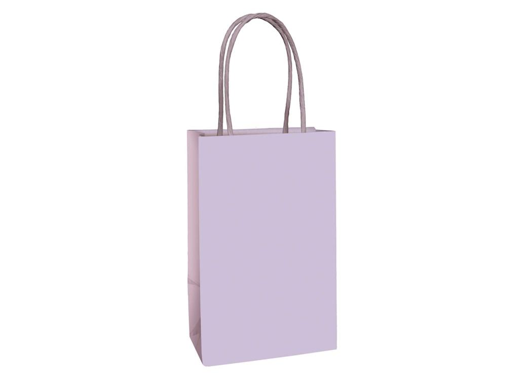 Paper Kraft Treat Bags 8pk - Pastel Lilac