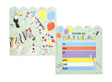 Wild Party Animals Invites 8pk