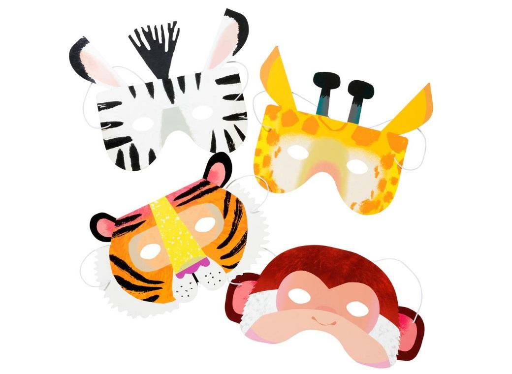 Party Animals Masks 8pk