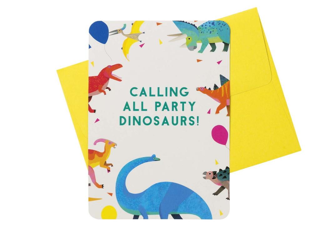 Party Dinosaurs Invitations 8pk