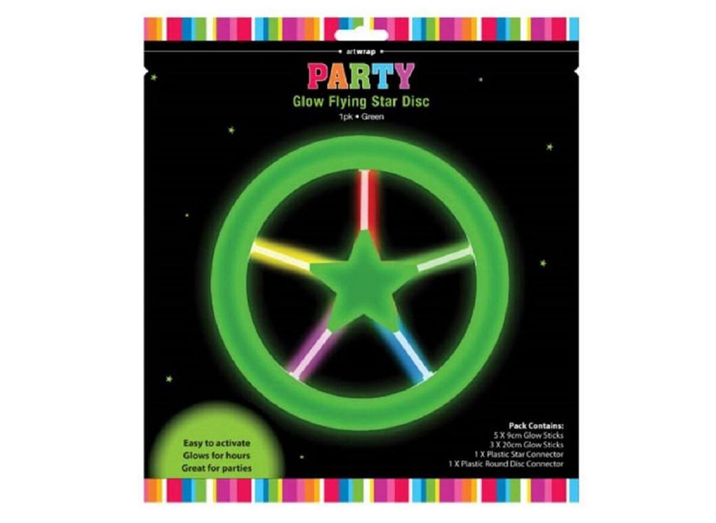 Party Glow Flying Star Disc