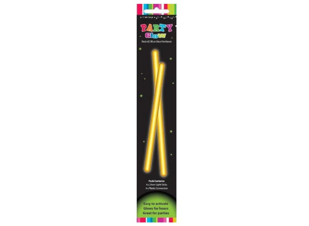 Party Glow Necklaces 2pk - Yellow