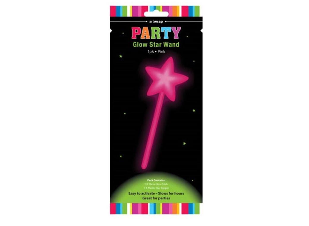 Party Glow Star Wand - Pink