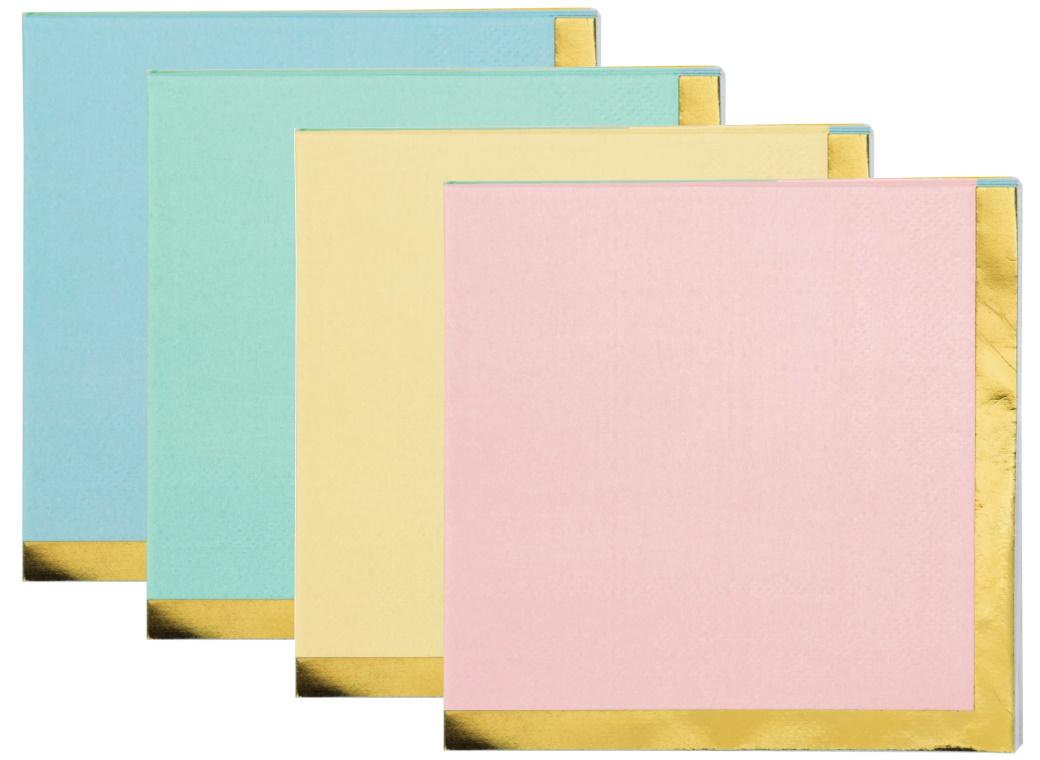 Pastel Celebrations Beverage Napkins 16pk