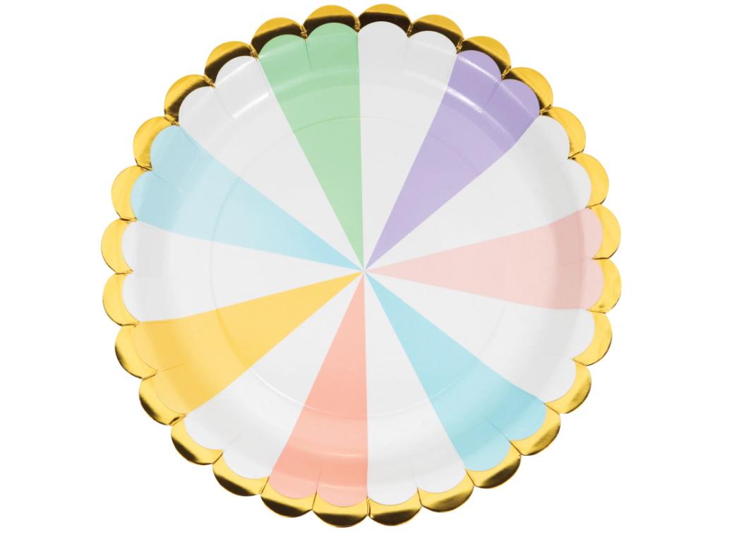 Pastel Celebrations Dinner Plates 8pk