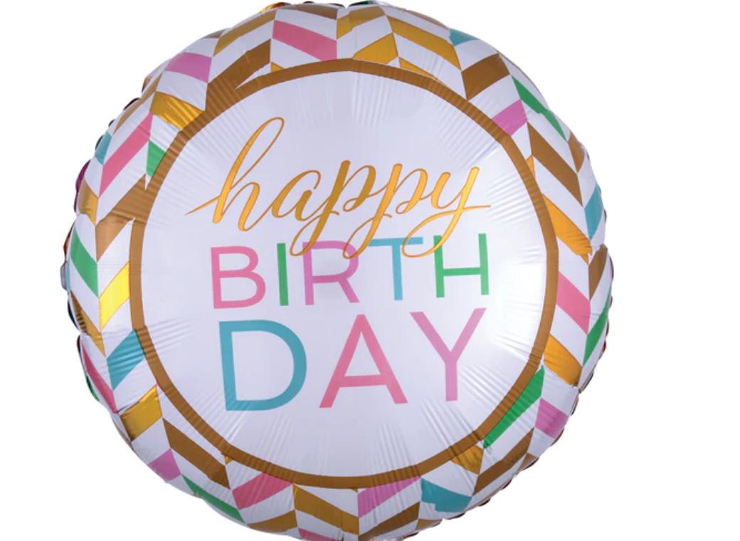 Pastel Confetti Birthday Jumbo Foil Balloon