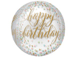 Pastel Confetti Birthday Orbz Balloon