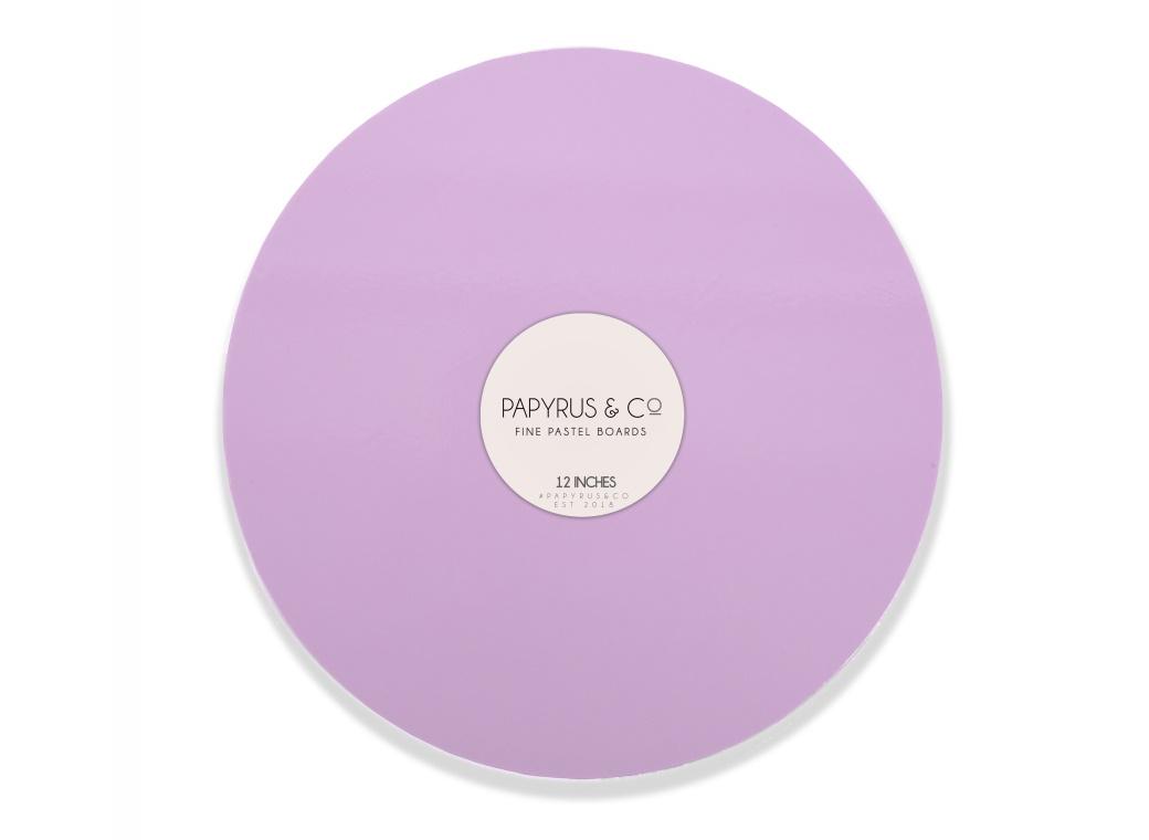 Pastel Lilac Round Masonite Board 12in