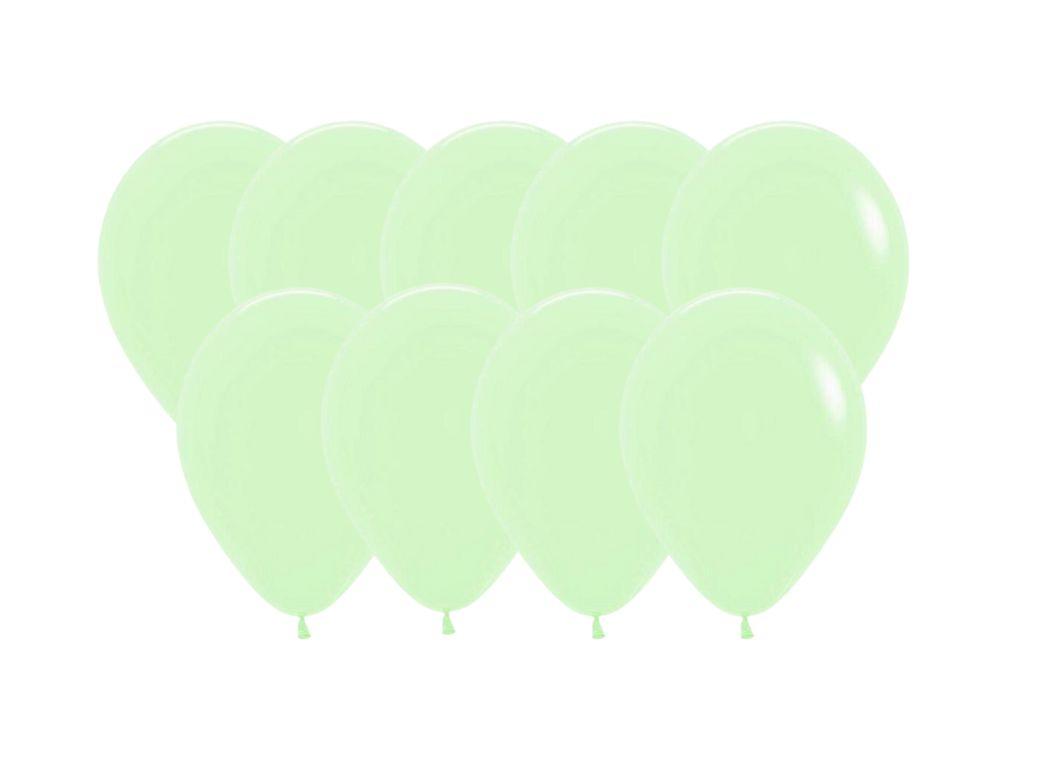 Pastel Matte Green 12cm Balloons 50pk