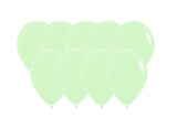 Pastel Matte Green 12cm Balloons 50pk