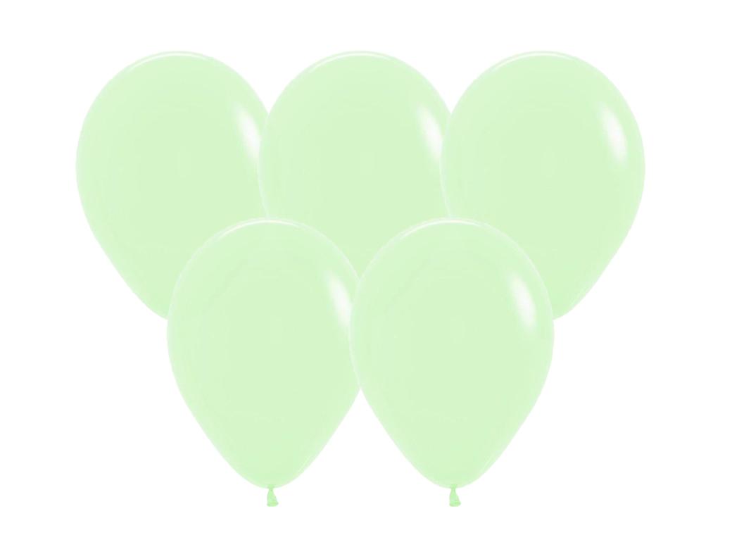 Pastel Matte Green Balloons - 25pk